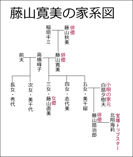藤山寛美の家系図